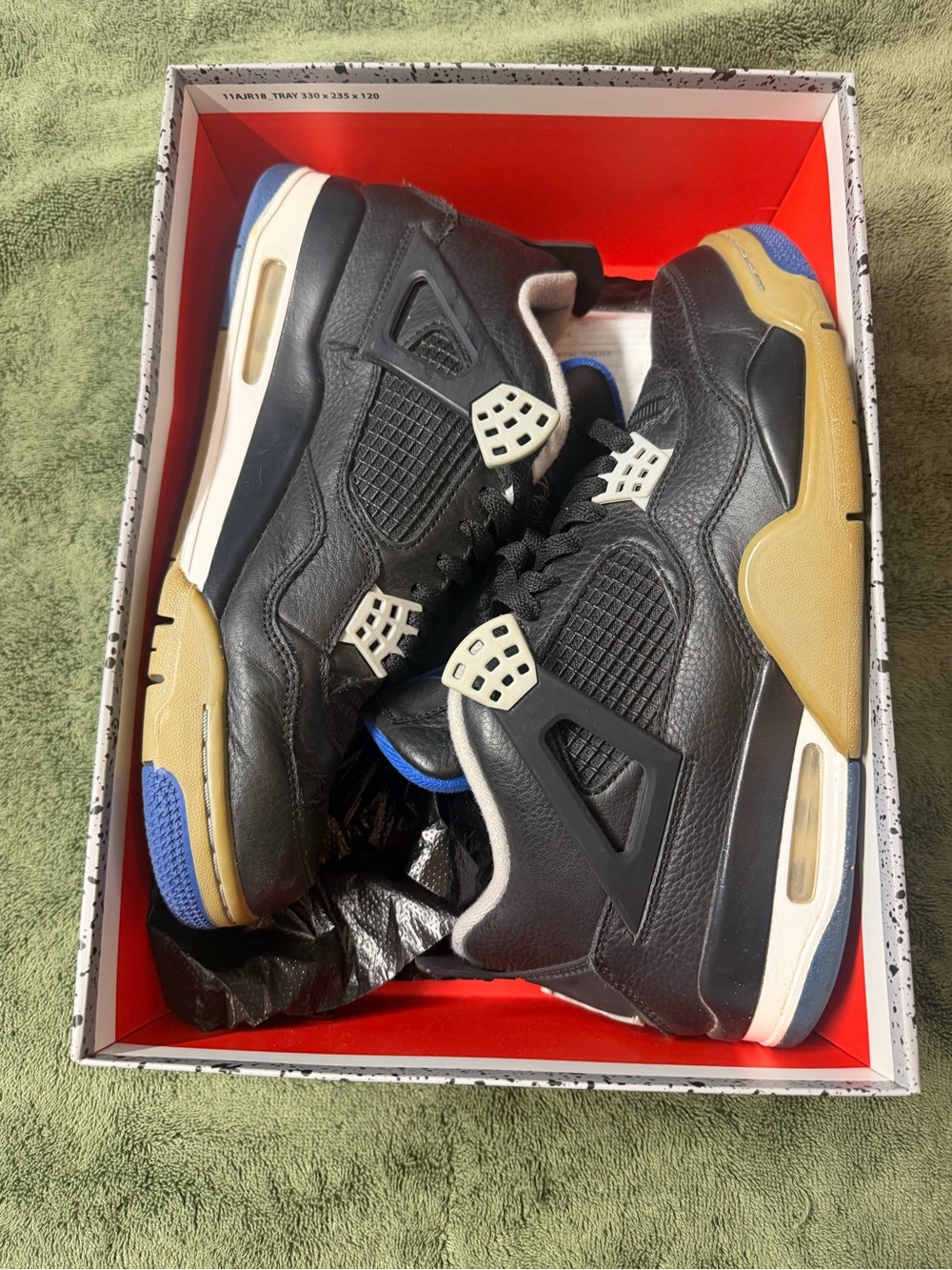 Jordan Air Jordan 4 Retro Motorsports Alternate Black/Game Royal 2017 308497-006